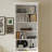 122'' W X 97'' H 5-Drawer Bookcase With Bench And Glass Doors