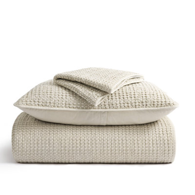 Waffle Cotton Quilt Set