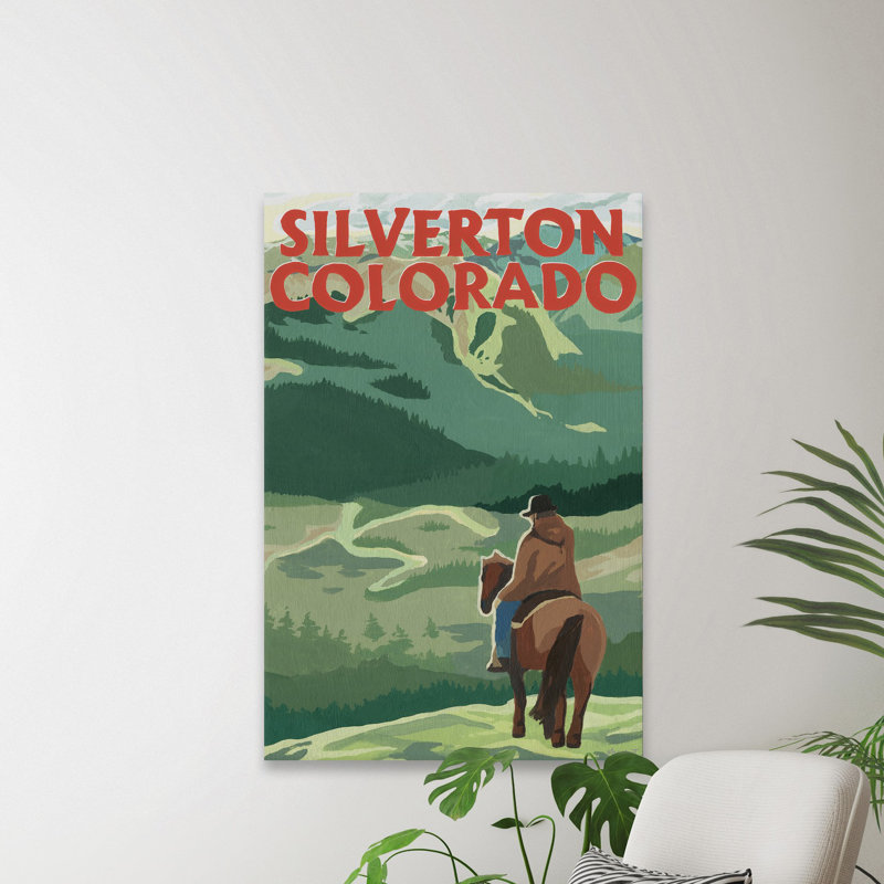 Silverton, Colorado - reproduction d'art sur toile tendue, H 12 po x l 8 po x P 1,5 po