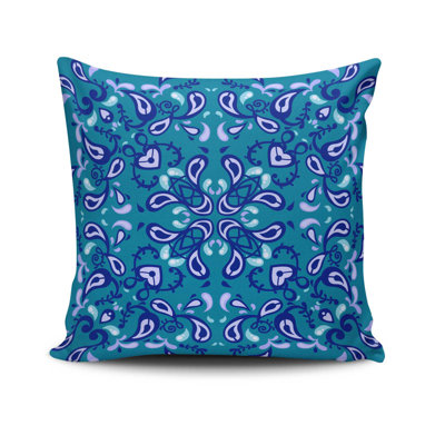 Housse de coussin carré en mélange de coton et de polyester Erlene