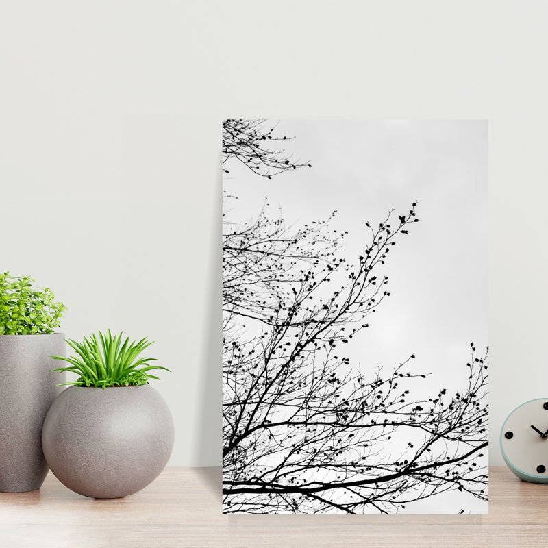 Winter Silhouettes 7 Abstract Contemporary Bird Landscape Nature Wall Art Print