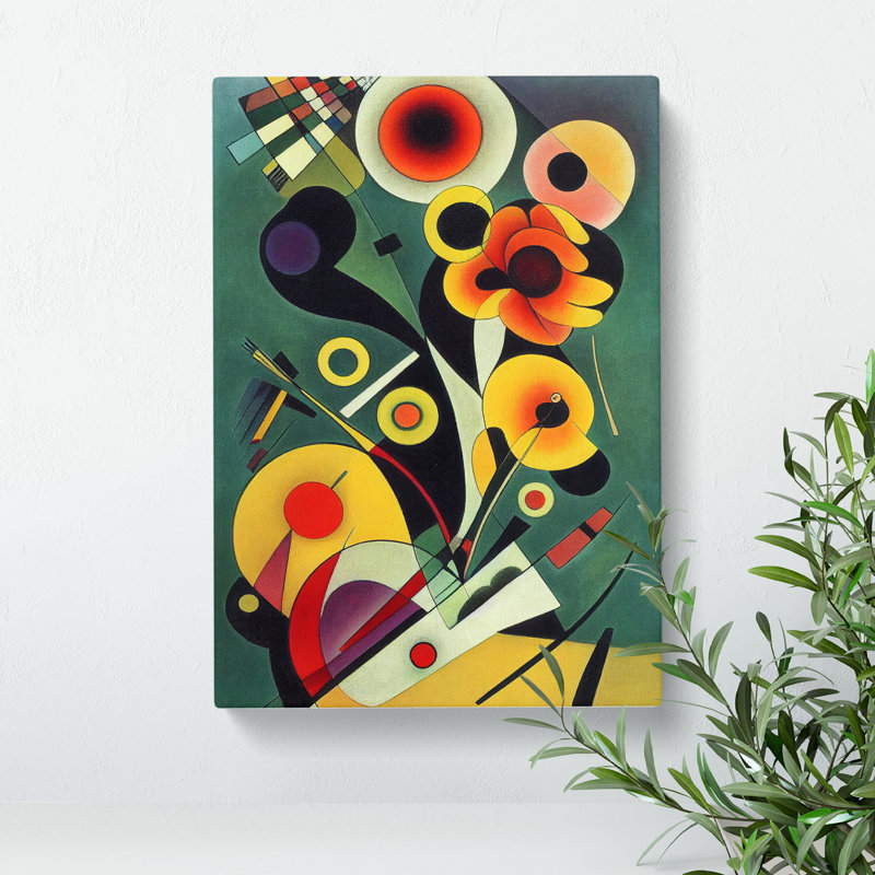 Wondrous Abstract Flowers No.5 - Wrapped Canvas, 50cm H x 35cm W x 3cm D