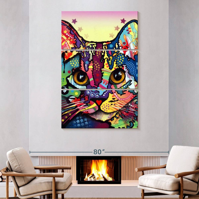 Brampt Maya Cat, 74" H x 48" W