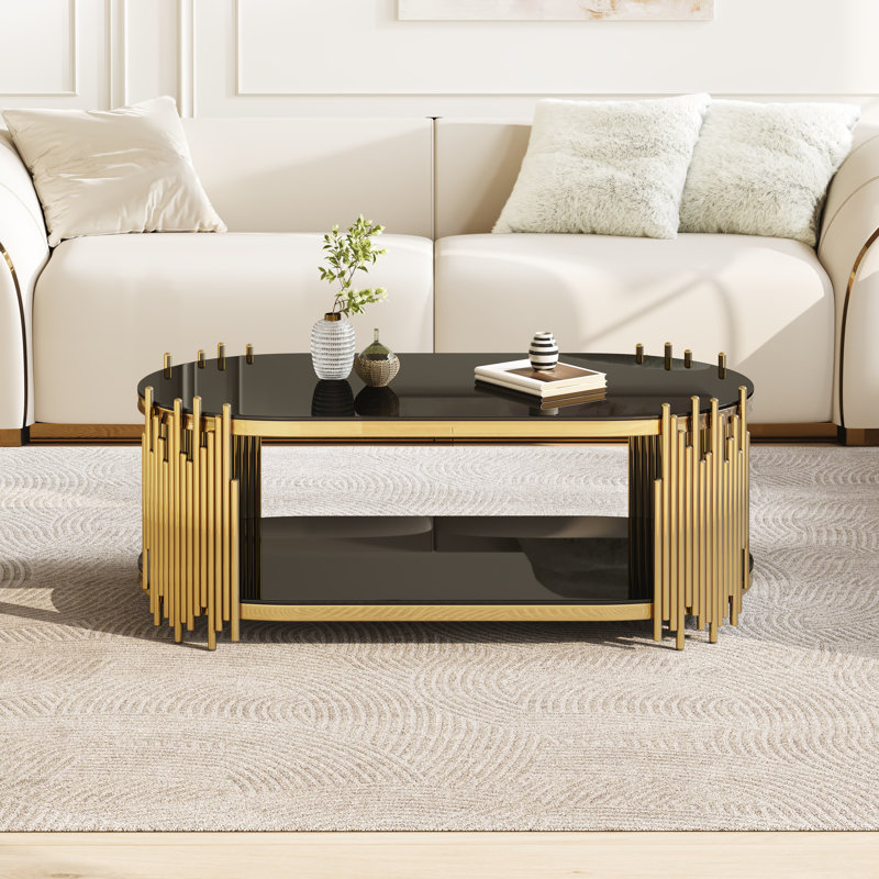 Table basse Modern Modern, Black/Gold