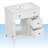 Cardello 30 " W Freestanding Standard Free Standing 1 Single Vanity Bathroom Vanity With Ceramic Top-973133434-973133435