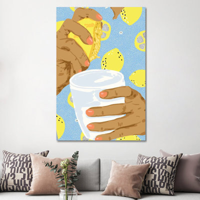 Squeeze The Day - Wrapped Canvas Print