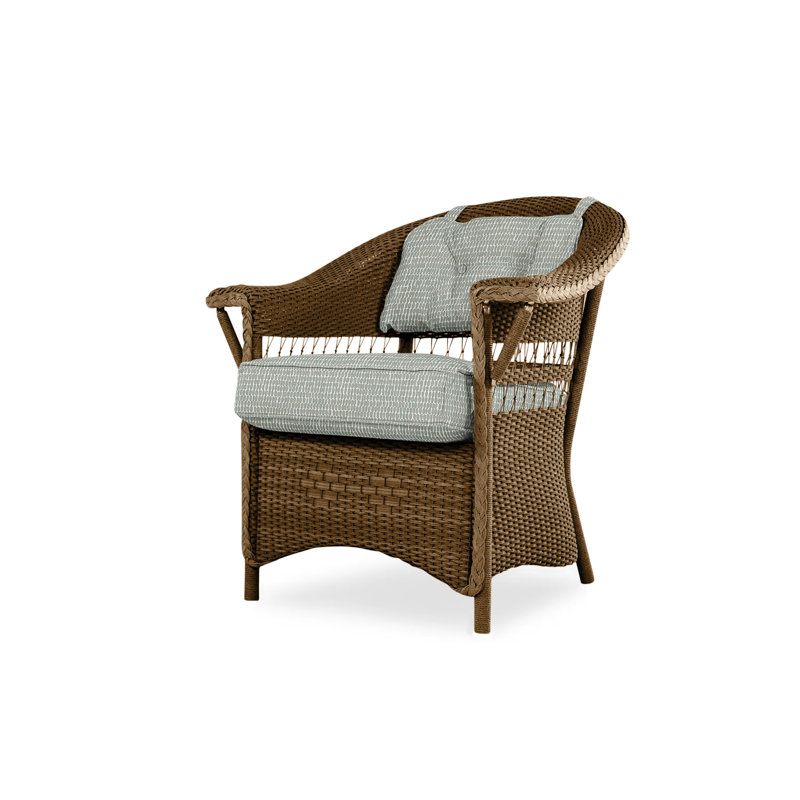 Nantucket Outdoor Dining Armchair, Sandberg Pewter, Bark