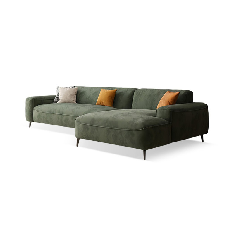 Canapé modulaire 2 pièces rembourré, H 29,53 po x l 110,23 po x P 62,99 po, Orienté à droite