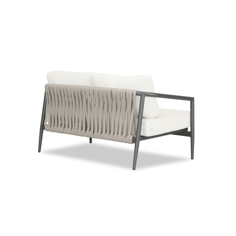 Olio Outdoor 2 - Seat Loveseat, Canvas Natural Sunbrella® Canvas, Slate