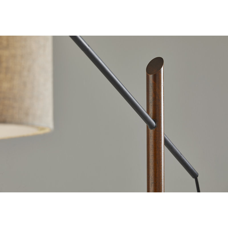Doughty 76.5'' Black Arched Floor Lamp