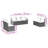 Vidaxl Garden Sofa Set Black