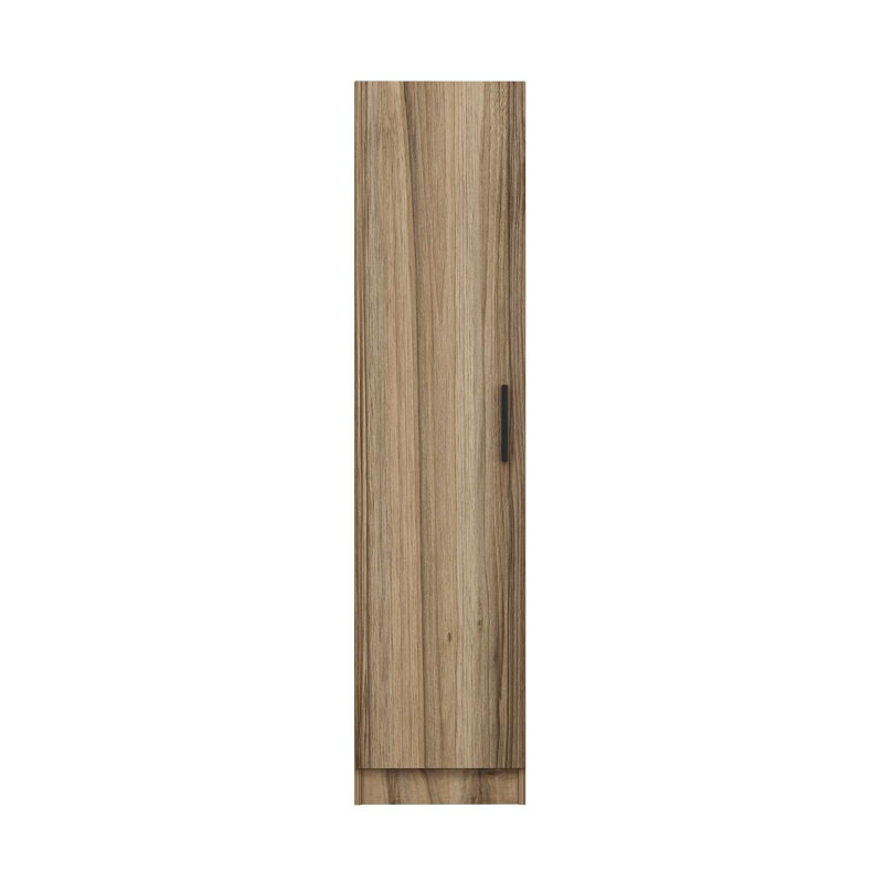 Elina Manufactured Wood Wardrobe, 190cm H x 45cm W x 52cm D, Brown