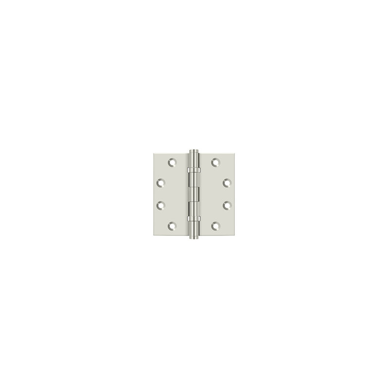 Butt Bearing Hinge, Polished Nickel
