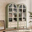 Vaisselier moderne en bois massif blanc
