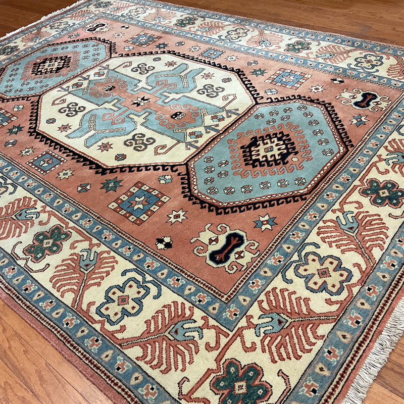One-of-a-Kind Wool Area Rug Pink