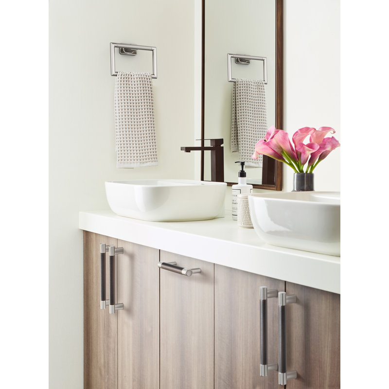 Bronx Closed Towel Ring, Brushed Nickel