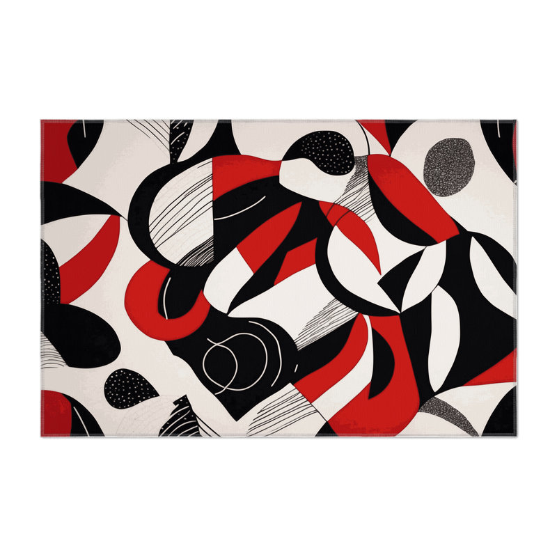 Obsidian Echo Indoor And Outdoor Area Rug, Rectangle 8' x 10'