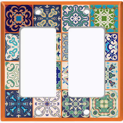 Patterned 2 - Gang Standard Wall Plate