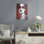 Art mural en métal «Lady In Red» par Andreas Magnusson par George Oliver-19839624