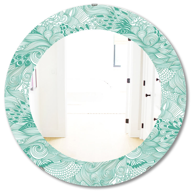 Miroir d'appoint moderne sans cadre, H 31,5 po x l po