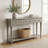Classic Wooden Living Room Console Table Entryway Table with 4 Drawers and a Bottom Shelf-868933290