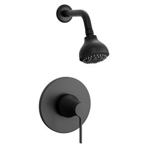 Robinet de douche Cassadore, Noir mat