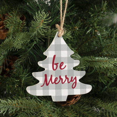 4.17'' Handmade Wood Holiday Shaped Ornament