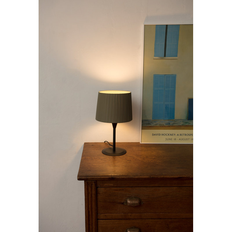 Samba Table Lamp, Black, Green, 17.5" H x 8.5" W x 8.5" D