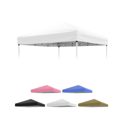10x10ft Canopy Replacement Top with Silver Coated, Waterproof & UV Protection Pop Up Canopy Tent Replacement Top Cover Waterproof for Outdoor Garden Patio Sun Shade(Top Only)