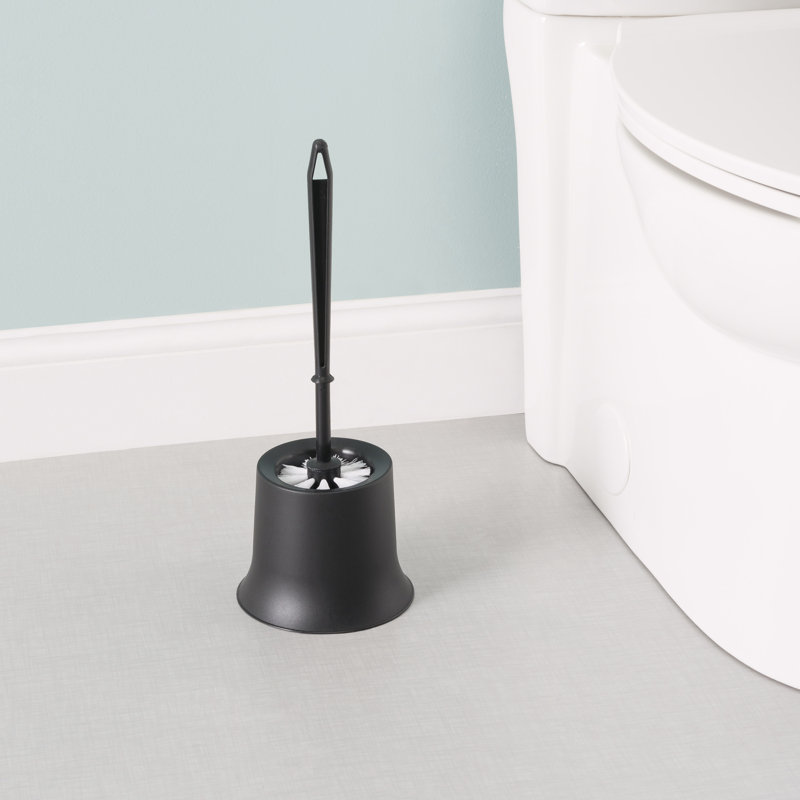 Porte-brosse de toilette 15,25 po Afacha, Noir