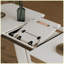 Table de salle à manger moderne extensible avec pieds en forme de U