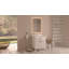 Meuble-lavabo moderne autoportant blanc Durand de 76 cm (30 po), de marque Tennant, avec lavabo simple et comptoir en quartz blanc, entièrement assemblé.