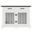 Mobilier pour cage de chien avec tiroirs de rangement et bols rotatifs