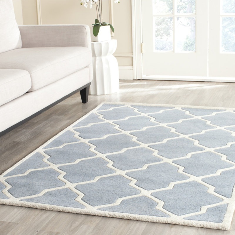 Phillipsdale Geometric Wool Hand Woven Area Rug, Rectangle 183 x 274 cm
