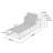 5-Level Adjustable 2-Piece Outdoor Chaise Lounge, Durable Aluminum Frame PVC-coated polyester Mesh, Perfect for Patio and Poolside Relaxation