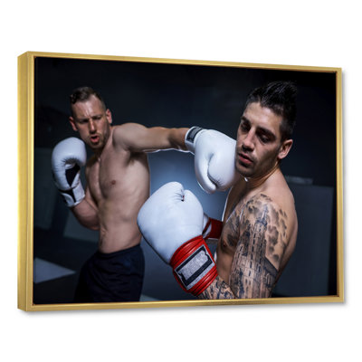 " Boxing March Of Two Male Boxers "