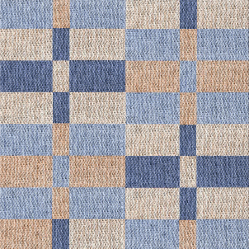 Geometric Indoor Rug, Square 4'