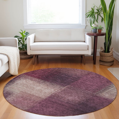 Tapis prune Tweedy lavable à la machine de qualité supérieure
