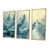 Toile avec cadre flottant or