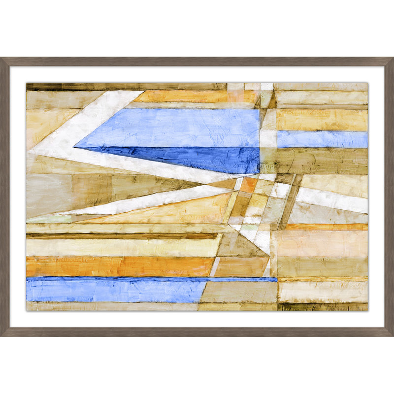 Field Map Blue 1 Print by Nathan Turner