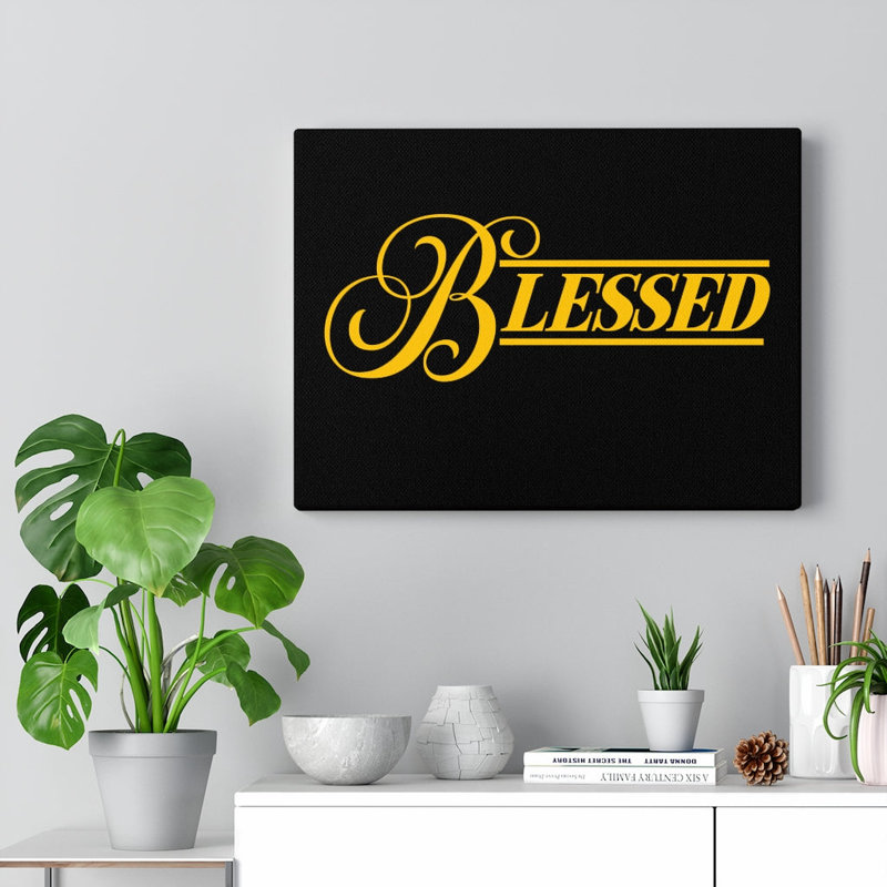 «Blessed Christian», reproduction d'art murale prête à être accrochée, H 12 po x l 16 po