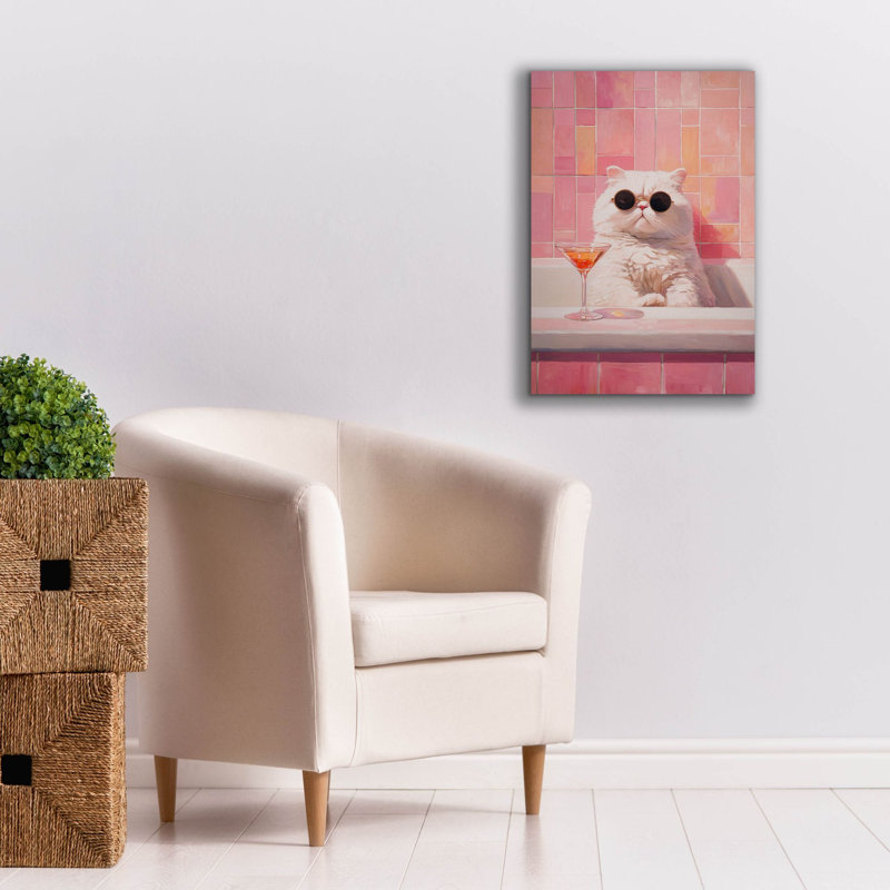  «Kitty Martiny Bath» par Ann Klee, art mural sur toile, 18 po x 26 po, H 26 po x l 18 po