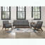 Chaise d'appoint d'inspiration rétro avec finition noyer-536797947