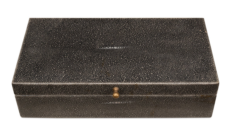 Gatsburg Handmade Decorative Box, Gray