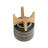Ceramic Planter with Bamboo Stand - Decorative Indoor and Outdoor Plant Pot with Modern Textured Design - Stylish Home and Garden Accent for Flowers, Succulents, or Herbs-532673675-532673672