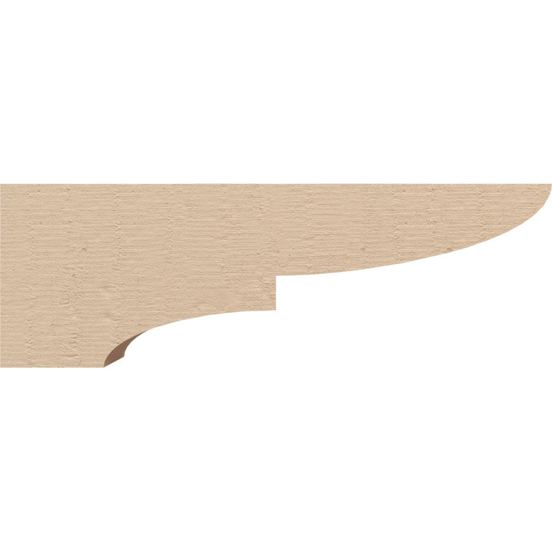 Bois de cèdre brut Ridgewood, Corbeau apprêté Ridgewood, H 6 po x l 3 po x P 18 po