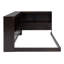 Lit de jour fonctionnel en bois avec armoires de rangement et ports USB, parfait pour une vie confortable et une utilisation efficace de l'espace-715574312