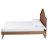 Bikram Baxton Studio Alecia Mid-Century Ash Walnut Wood Queen Size Platform Bed-544554939