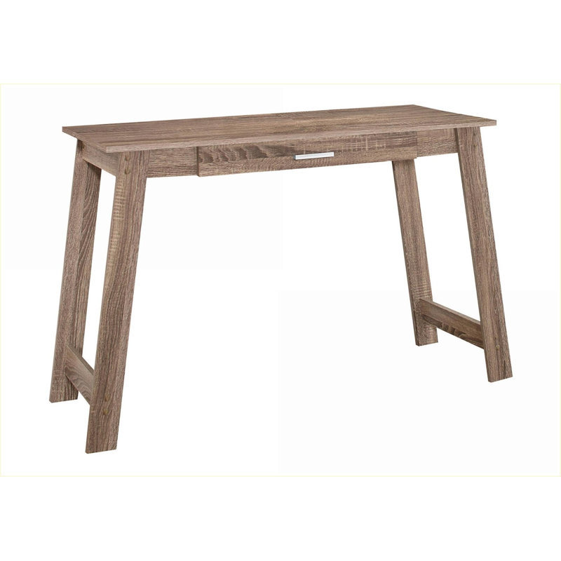Bureaux, bureau d'ordinateur contemporain contemporain avec tiroir de rangement, L 42 po | Taupe | Panneau de particules