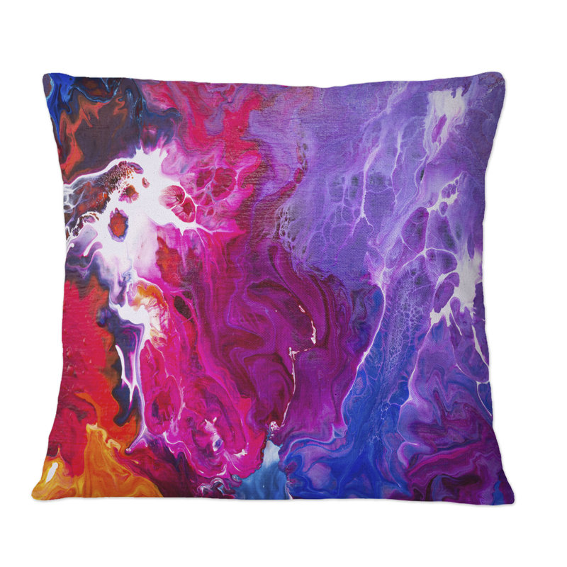 Coussin Fuchia, 16 po x 16 po